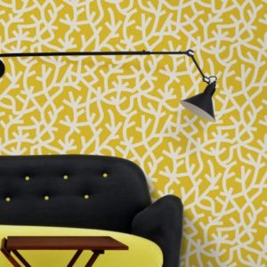 Mini Moderns A Forest Mustard wallpaper