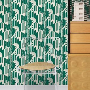 Mini Moderns Bauhaus Douglas Fir wallpaper