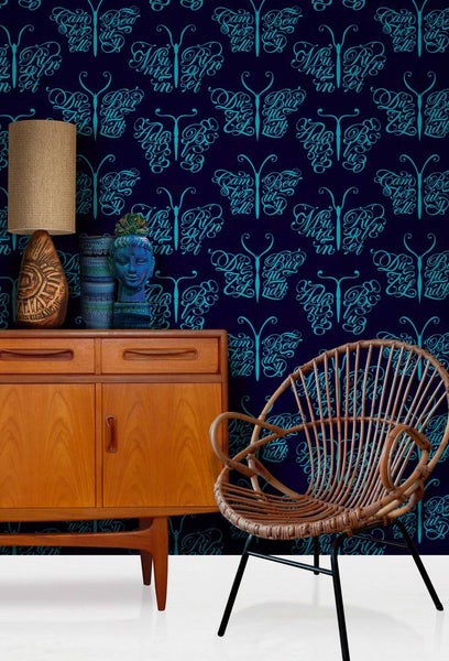 Mini Moderns Camberwell Beauty Midnight wallpaper