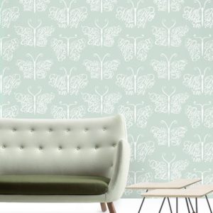 Mini Moderns Camberwell Beauty Pale Verdigris wallpaper