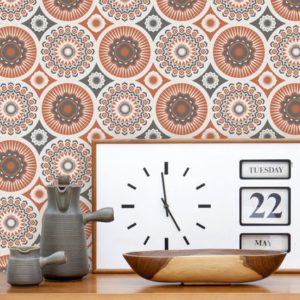 Mini Moderns Darjeeling Harvest Orange wallpaper