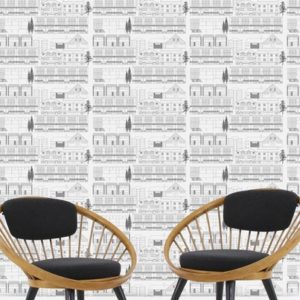 Mini Moderns Do You Live in a Town? Snow wallpaper