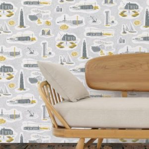 Mini Moderns Dungeness Concrete wallpaper