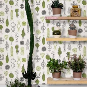 Mini Moderns Equinox Asparagus wallpaper
