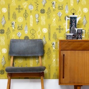 Mini Moderns Equinox Mustard wallpaper
