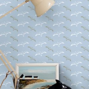 Mini Moderns Gulls British Lichen wallpaper