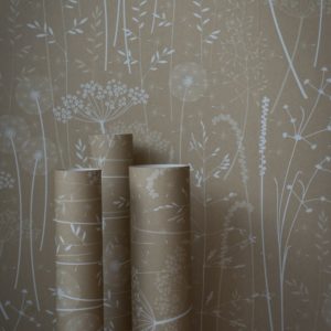 Hannah Nunn Kraft Paper Meadow  Wallpaper