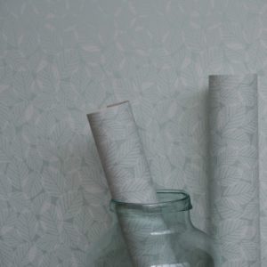 Hannah Nunn Mint Beech Leaves Wallpaper