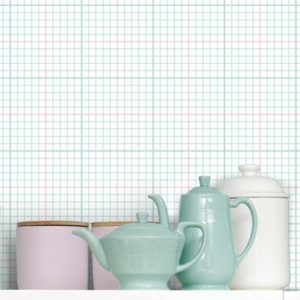 Mini Moderns Homework Pale Verdigris wallpaper