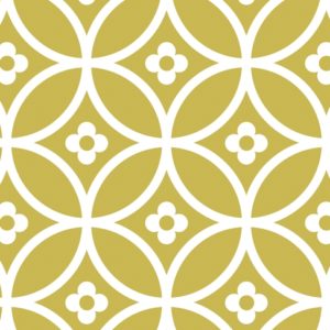 Layla Faye Daisy Chain Small Golden Moss Wallpaper