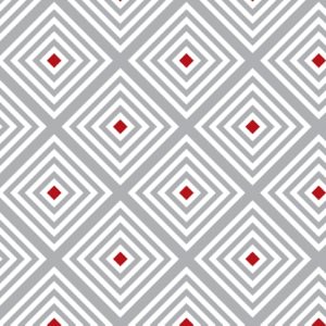 Layla Faye Diamond Slate Red Wallpaper