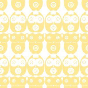 Layla Faye Owls Yellow Daisy Wallpaper