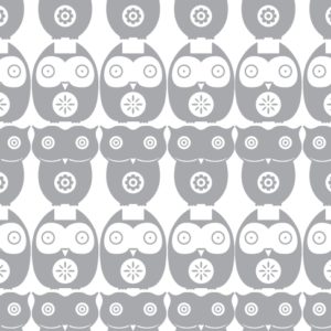 Layla Faye Owls Grey Owl Wallpaper