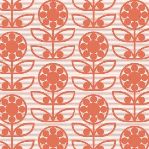 Layla Faye Dotty Flower Berry Berry Wallpaper