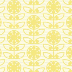 Layla Faye Dotty Flower Light Olive Wallpaper