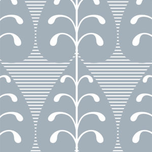 Layla Faye Golden Leaf Light Slate Grey Wallpaper