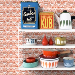 Mini Moderns Metroland Harvest Orange wallpaper