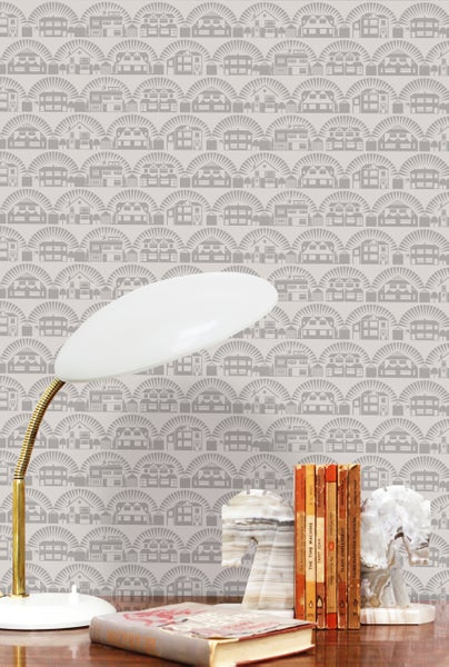 Mini Moderns Metroland Stone wallpaper