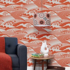 Mini Moderns Moordale Harvest Orange wallpaper