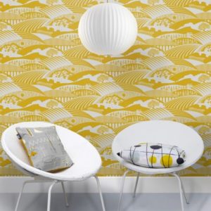 Mini Moderns Moordale Mustard wallpaper