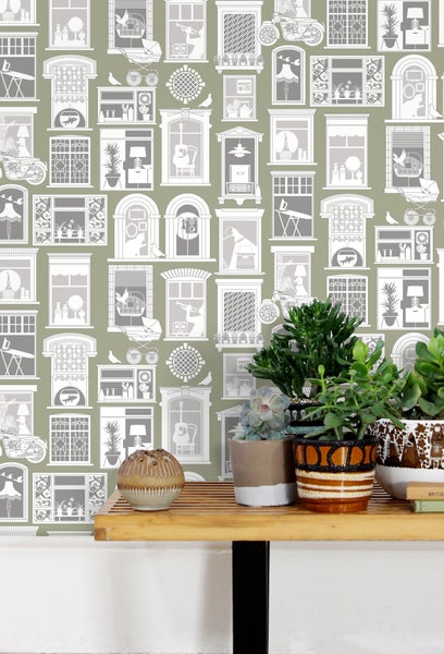 Mini Moderns One Day British Lichen wallpaper