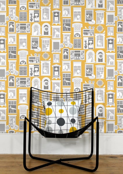 Mini Moderns One Day Mustard wallpaper