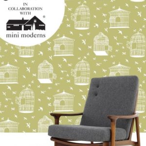 Mini Moderns Our Adventure is about to begin Afternoon Green wallpaper