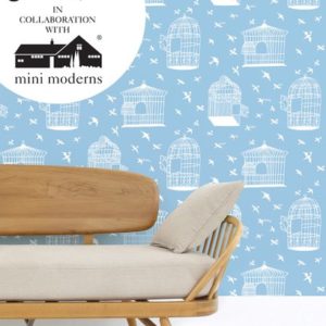 Mini Moderns Our Adventure is about to begin Sky Blue wallpaper