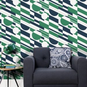 Mini Moderns P.L.U.T.O Coach Emerald wallpaper