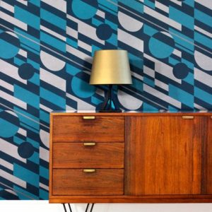Mini Moderns P.L.U.T.O Lido and Copper wallpaper