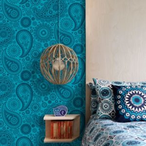 Mini Moderns Paisley Crescent Lido wallpaper