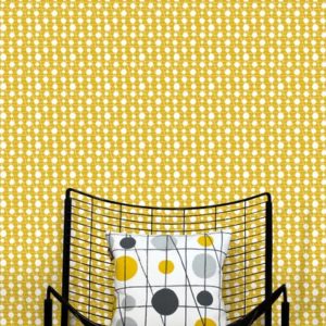 Mini Moderns Pavilion Mustard wallpaper