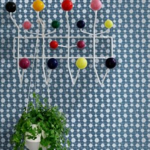 Mini Moderns Pavilion Washed Denim wallpaper