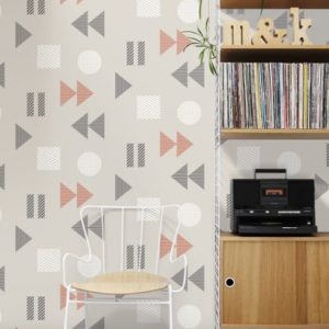 Mini Moderns Play-Record Harvest Orange wallpaper