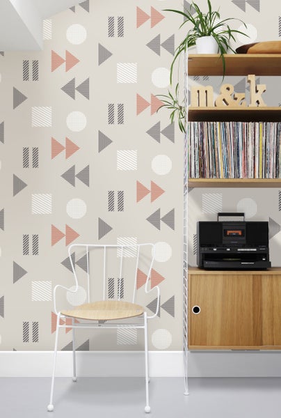 Mini Moderns Play-Record Harvest Orange wallpaper