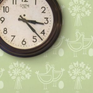 Mini Moderns Six of One  Pear Green wallpaper