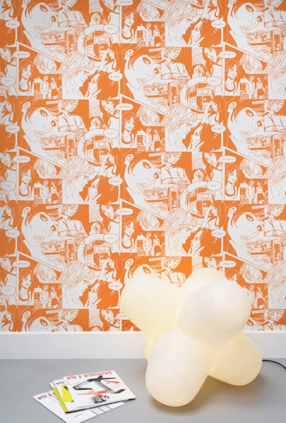 Mini Moderns True Romance Tangerine Dream wallpaper