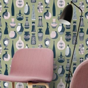 Mini Moderns Vessel British Lichen wallpaper