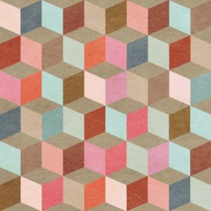 Mind The Gap Coloured Geometry wallpaper