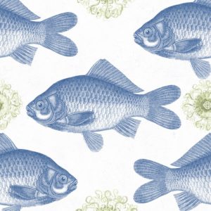 Mind The Gap Fish Blue wallpaper