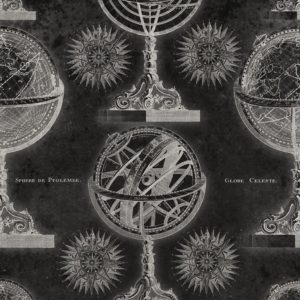 Mind The Gap Armillary Anthracite wallpaper