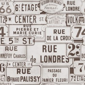 Mind The Gap Street Signs Brown wallpaper