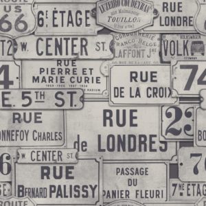 Mind The Gap Street Signs Neutral wallpaper