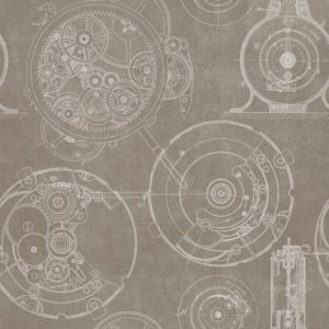 Mind The Gap Horlogerie Taupe wallpaper