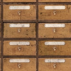 Mind The Gap Vintage Pharmacy wallpaper