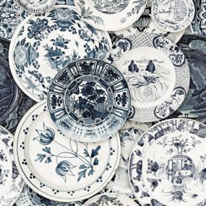Mind The Gap Delftware Vintage wallpaper