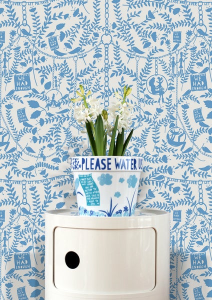 Mini Moderns We Had Everything China Blue wallpaper