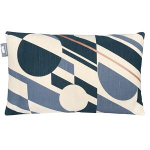 Mini Moderns P.L.U.T.O Washed Denim and Copper cushion