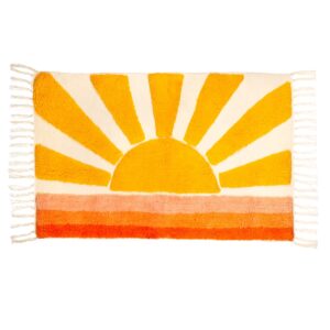 Sass & Belle Sunset Tufted Rug Yellow and Orange