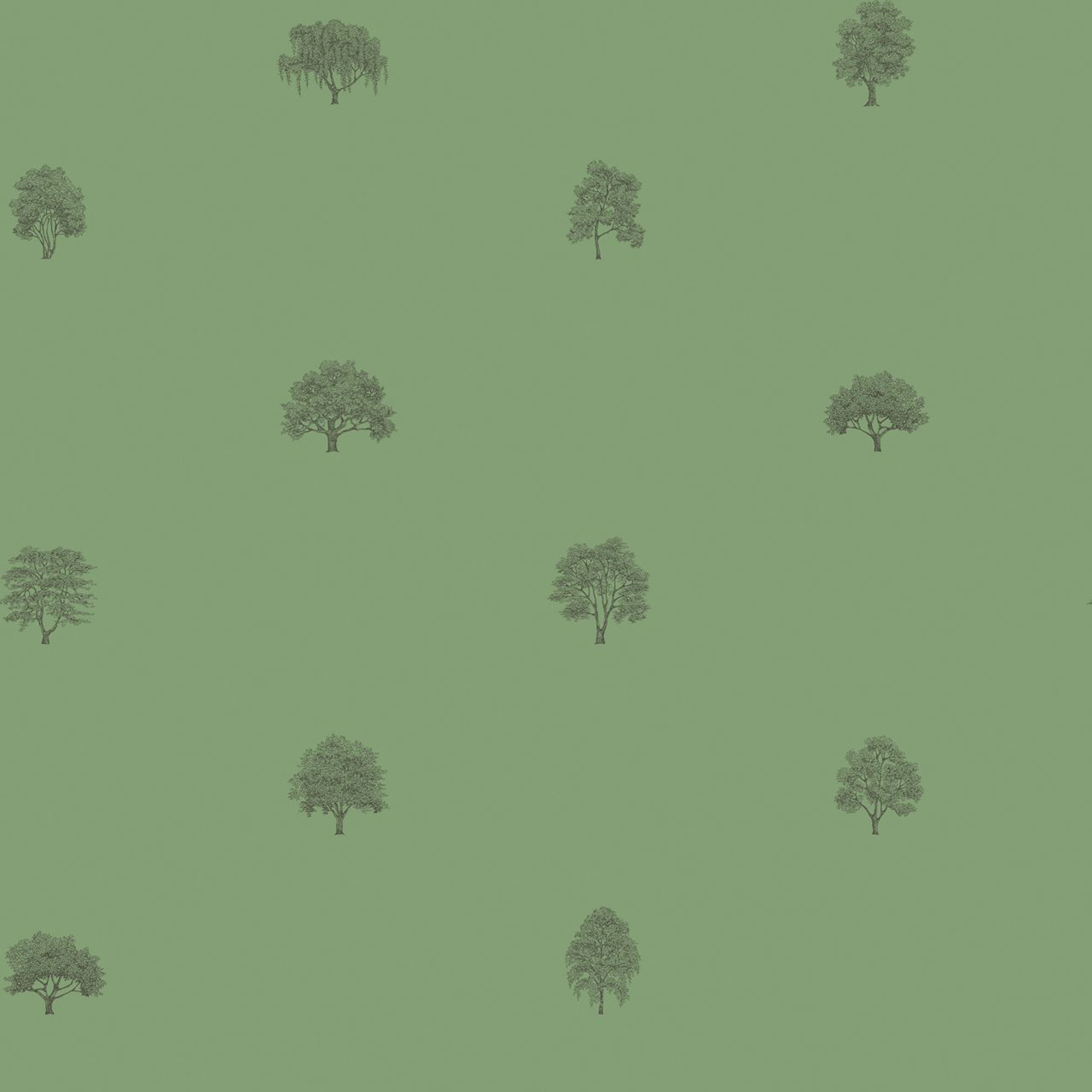 Sandberg Wallpaper Arboretum Arboretet dark green
